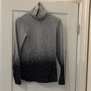 Athleta Gray and Black Women's Jersey Top